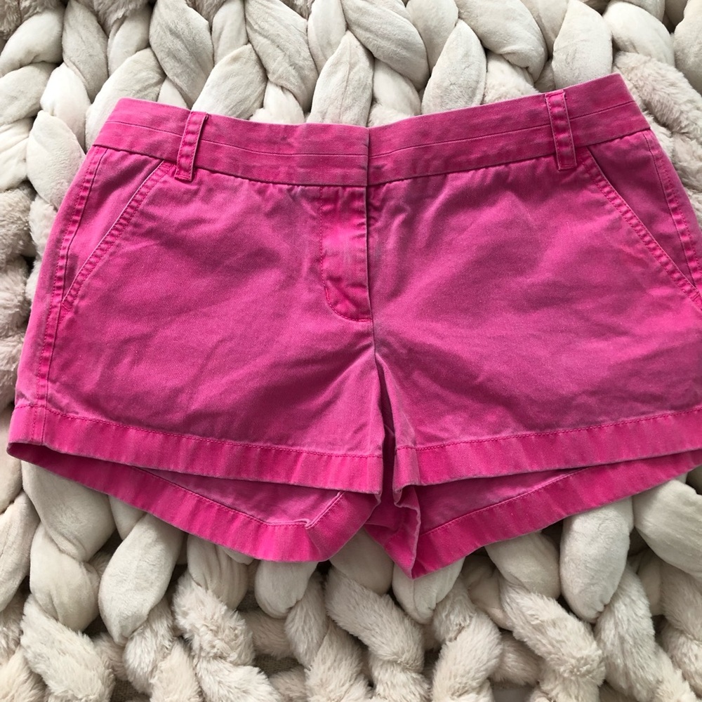 Pink J. crew Chino Shorts size 8